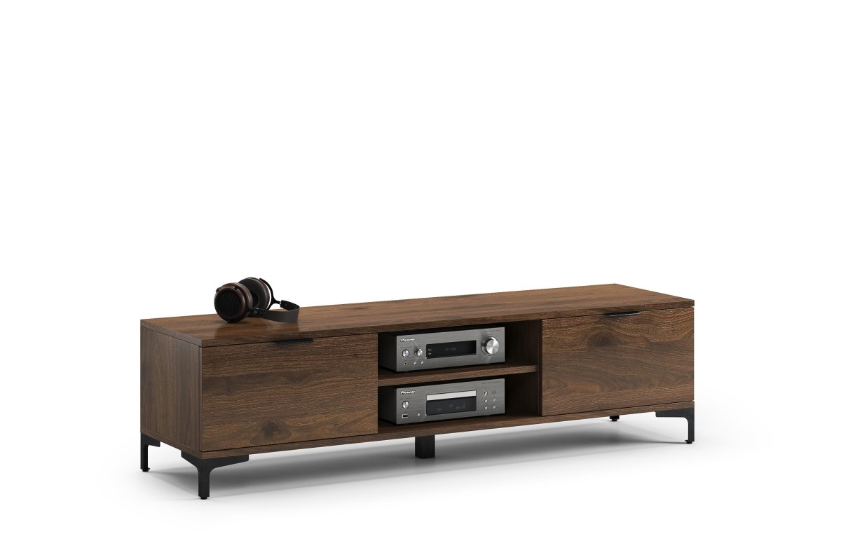 LANA RTV-150 Elegant walnut cabinet - TV LIVING ROOM WITH DRAWERS