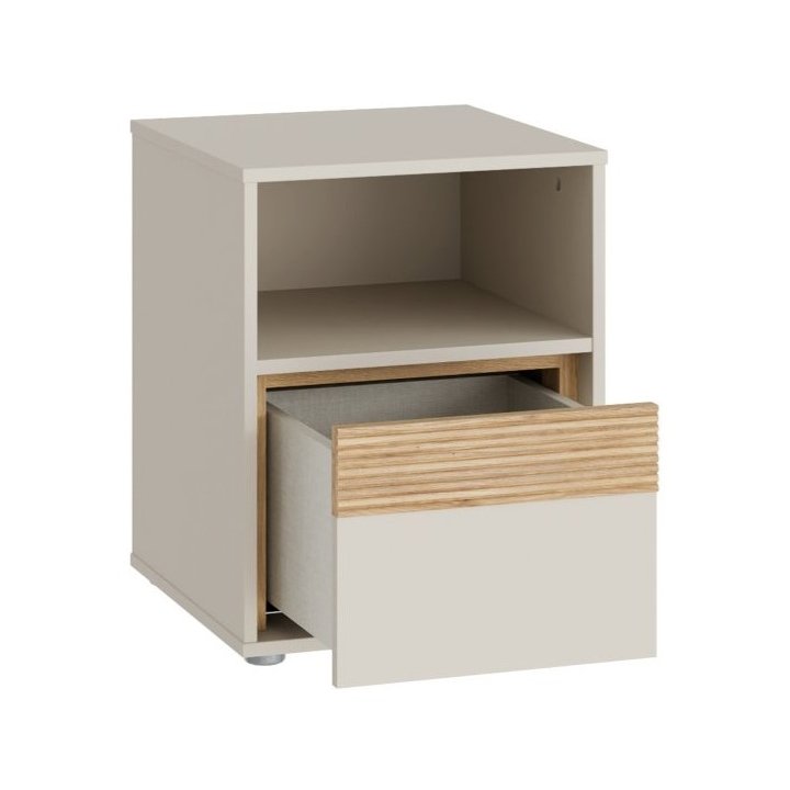 Bedside table 40 cm Wexlin beige/oak Mauvella Forte - Image 4