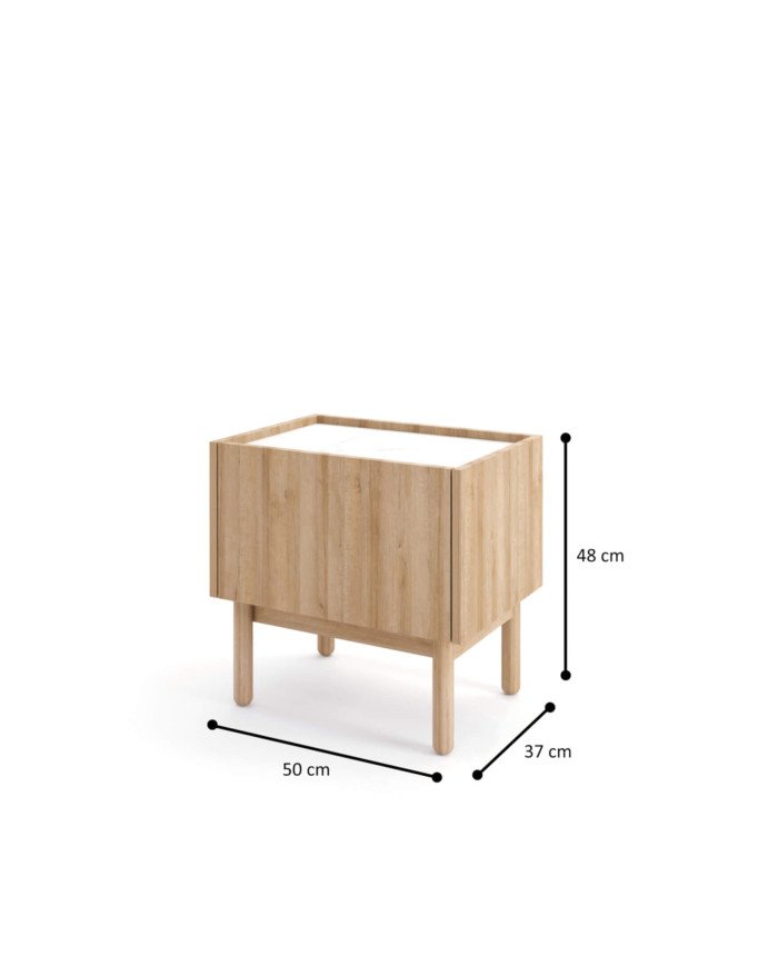 Boho S50 bedside table, single door - Image 3