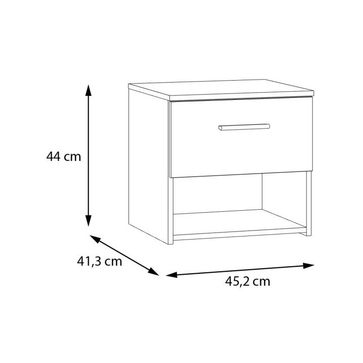 Ingalill WKTK012-U60 Forte bedside table - Image 5