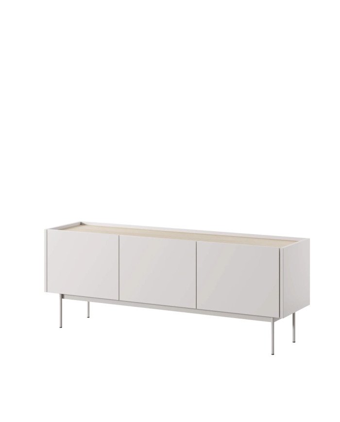 COLOR RTV144 TV cabinet, door, recess, Cashmire/Linea Oak