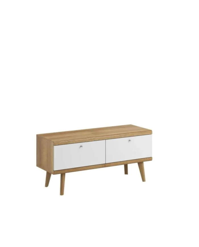 Primo PRTV 107 TV cabinet, with doors, Riviera Oak/White