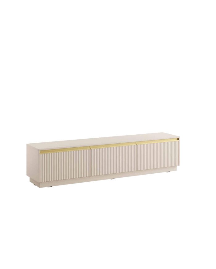 ROYAL RTV180 TV cabinet, three doors, beige/gold color
