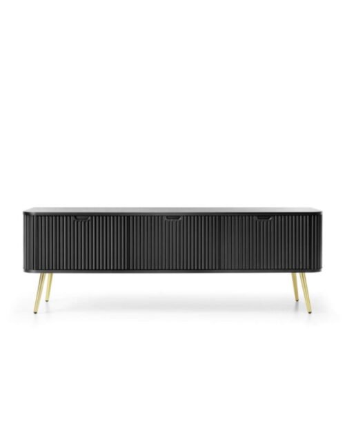 Zova RTV-168 TV cabinet, 3 doors, black