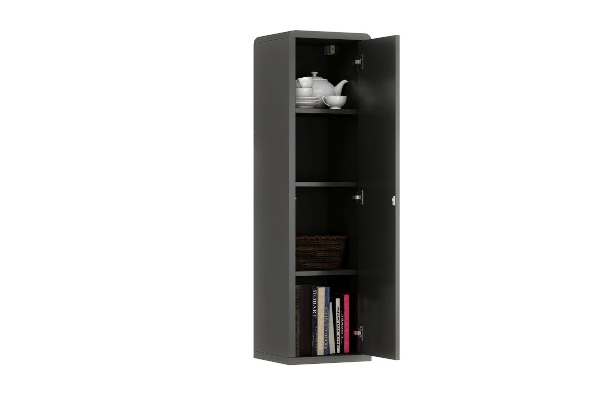 FOLK SW-36 anthracite (dark gray) wall cabinet - MODERN LIVING ROOMS - Image 2