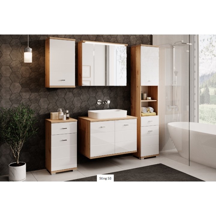 Mirror cabinet with lighting Sting Type 58 Szynaka Meble - Image 3