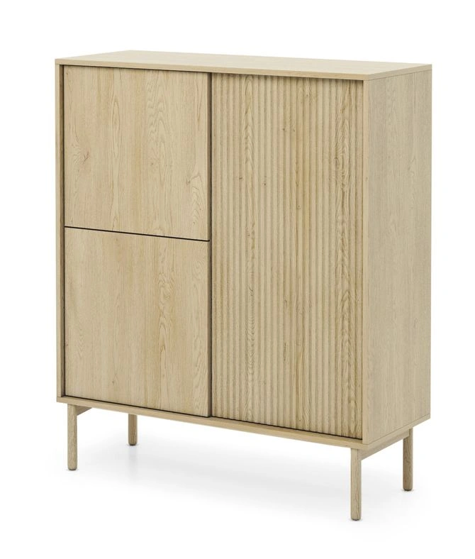 Your 3D chest of drawers, cremona facades carved with grooves