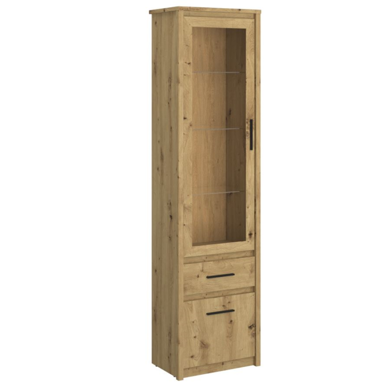 AYSON display cabinet 1d1w1s artisan oak