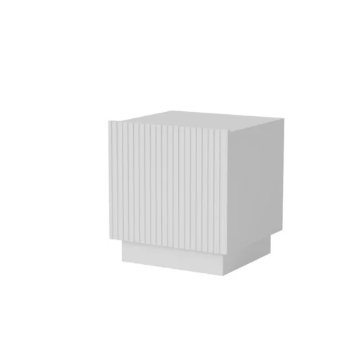 LIVERTI bedside table set, matte white