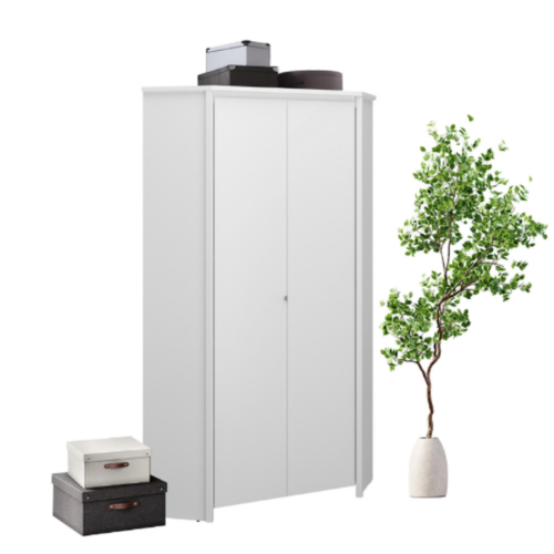 ERDEN corner wardrobe, 2D, white