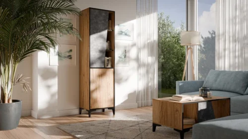 OVO HIGH 2D SHELVING UNIT IN ANCIENT OAK