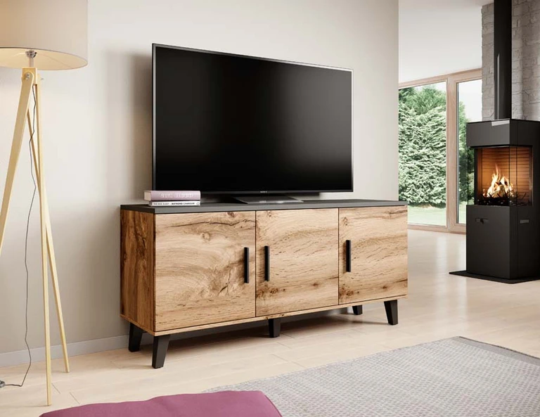 LOTTA WOTAN 150 - chest of drawers on legs with 3 doors