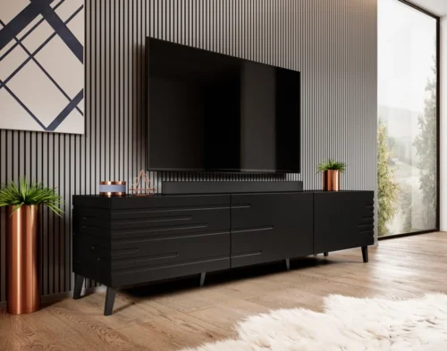 NOVA TV cabinet, matte black