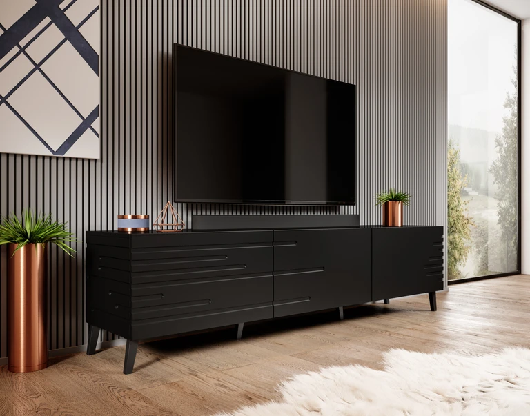 NOVA TV cabinet, matte black