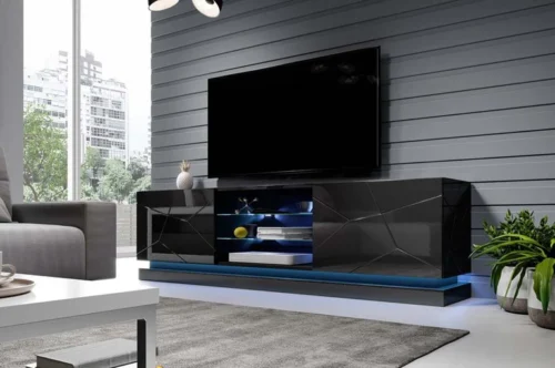 QIU RTV 200 cm black with LED