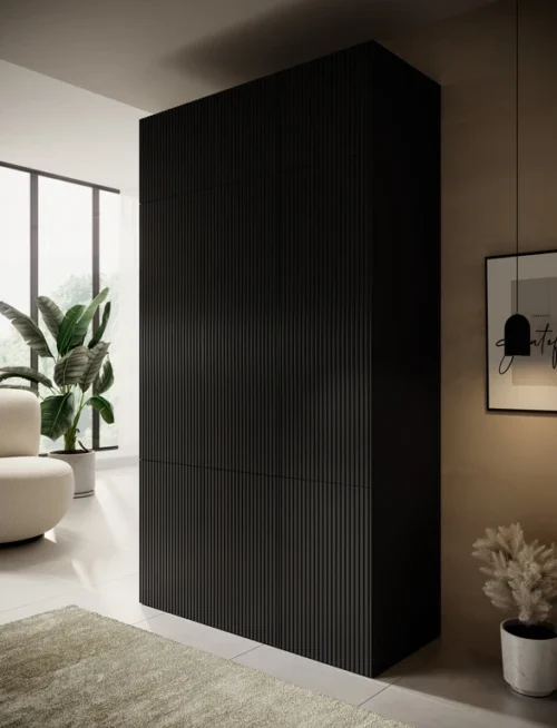 PAFOS wardrobe 135 black with extension