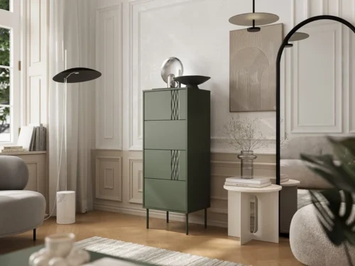 TRESSE chest of drawers with 4 drawers, matte