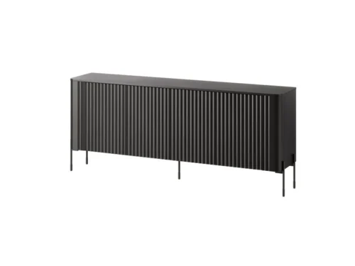 VERA CHEST OF DRAWERS 190 BLACK MATT