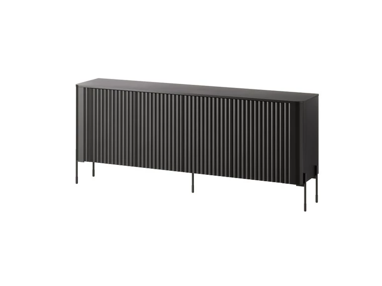 VERA CHEST OF DRAWERS 190 BLACK MATT