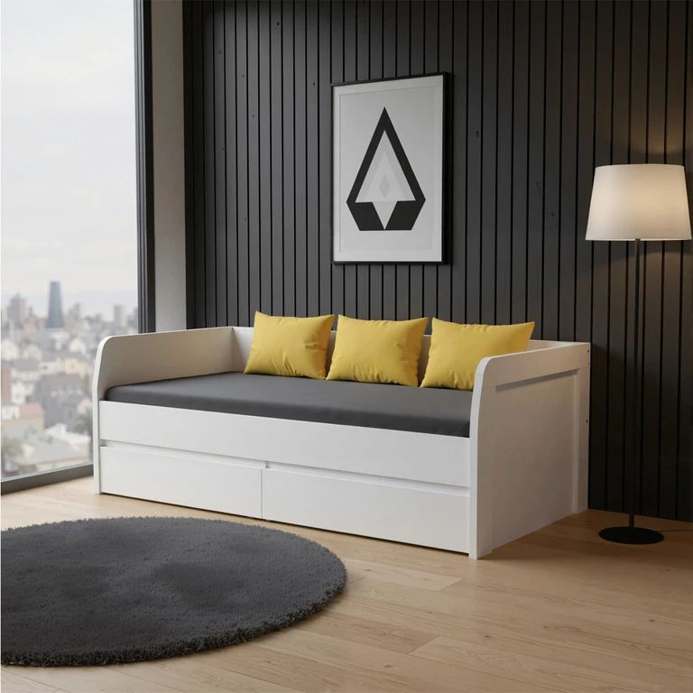 ERDEN bed 2 pcs/90 white
