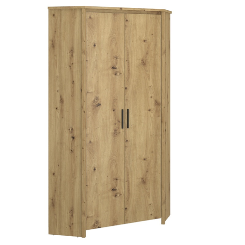 AYSON 2D corner wardrobe, oak