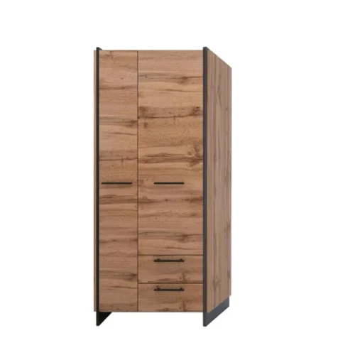 AMINO wardrobe, 2 pcs., 2 pcs./45, wotan oak / black