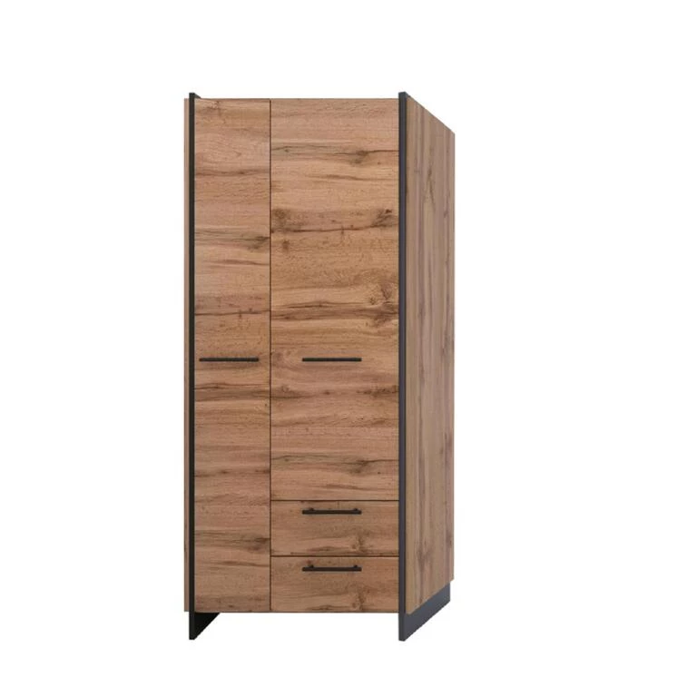 AMINO wardrobe, 2 pcs., 2 pcs./45, wotan oak / black