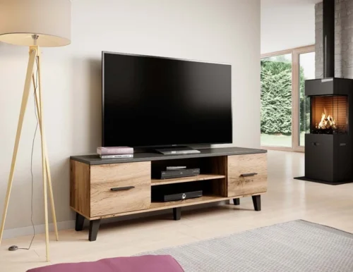 LOTTA WOTAN 160 – TV cabinet on legs with 2 doors