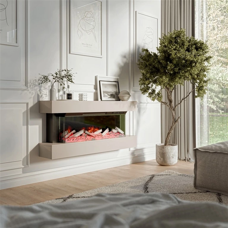 KYOTO CABINET WITH FIREPLACE