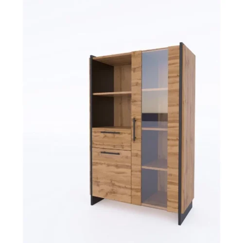 AMINO low display cabinet, 1 pc., 1 pc., 1 pc., wotan oak / black