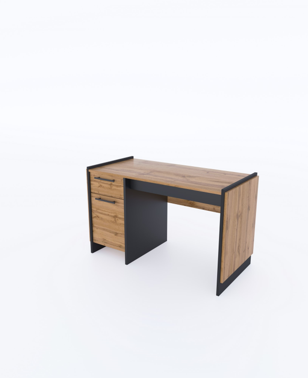 AMINO desk, 1 pc., 1 pc./130 cm, oak / black