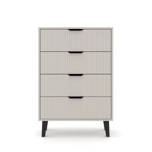 BORG DUO chest of drawers, 4 drawers, cashmere