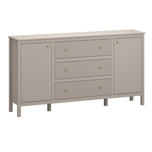 KLEO chest of drawers, 2 drawers, 3 drawers, gray