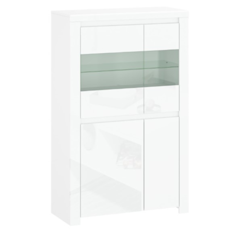 LINGO low display cabinet, 2 pcs., 2 pcs., white, glossy
