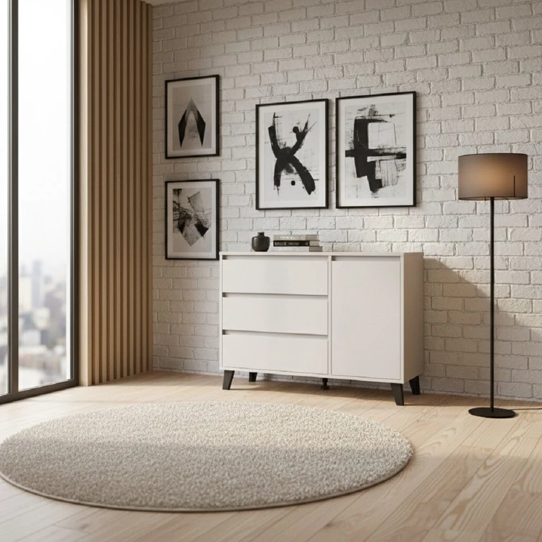 BORG chest of drawers, 1 pc., 3 pcs., cashmere