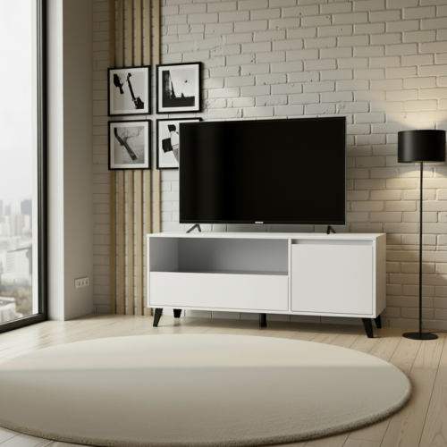 BORG TV cabinet 1D1S white