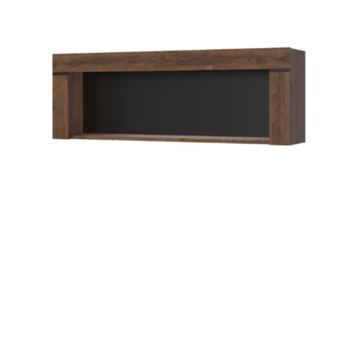BRASS hanging shelf 110 brown oak