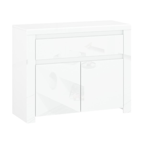 LINGO chest of drawers, 2 drawers, glossy white