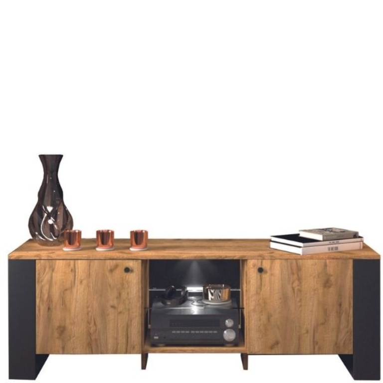 WOODEN TV cabinet, 2d/140, golden oak