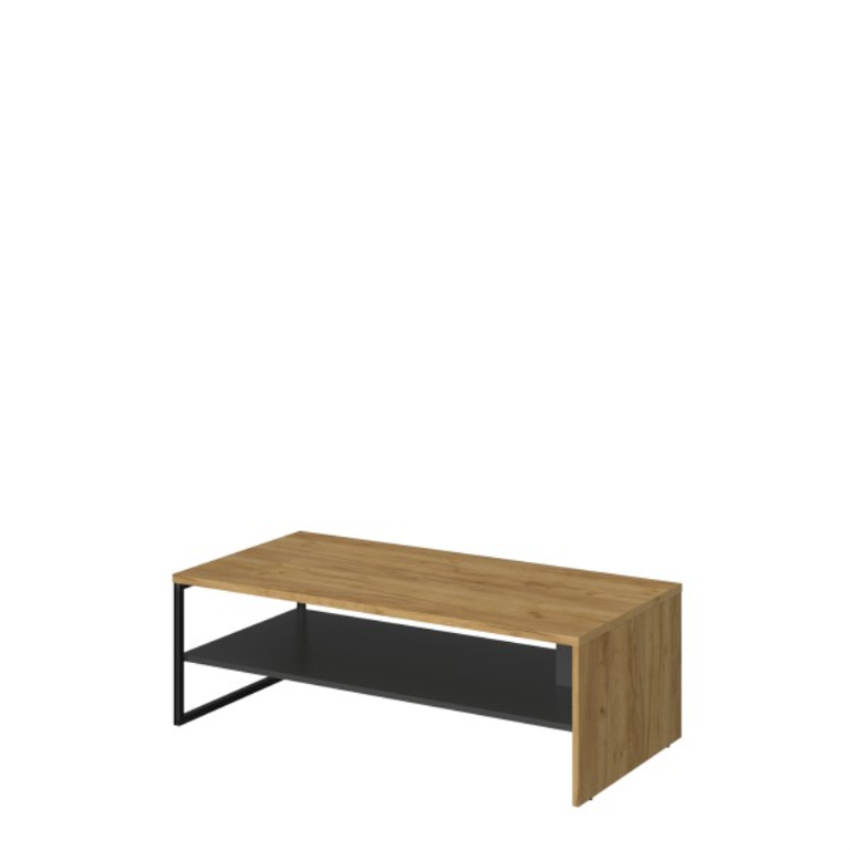 SANTES coffee table 120 craft oak gold / anthracite color