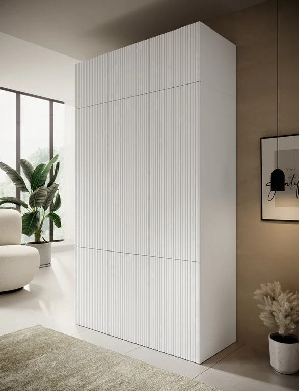 PAFOS wardrobe 135 white with extension