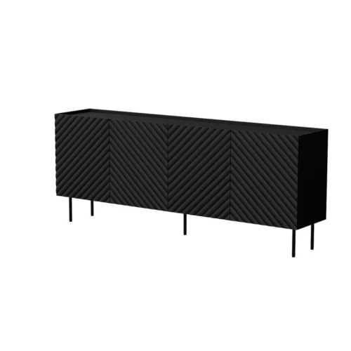 LUCCA chest of drawers 200 4D matte black