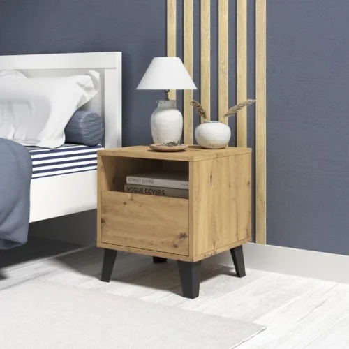 BORG bedside table, 1 pc., oak color