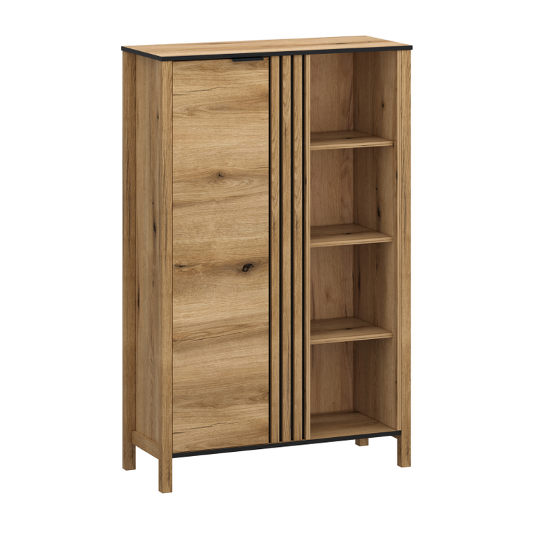 HELIX low shelf, 1d oak color, evok