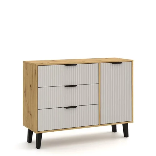 BORG DUO chest of drawers, 1 pc., 3 pcs., oak/cashmere color