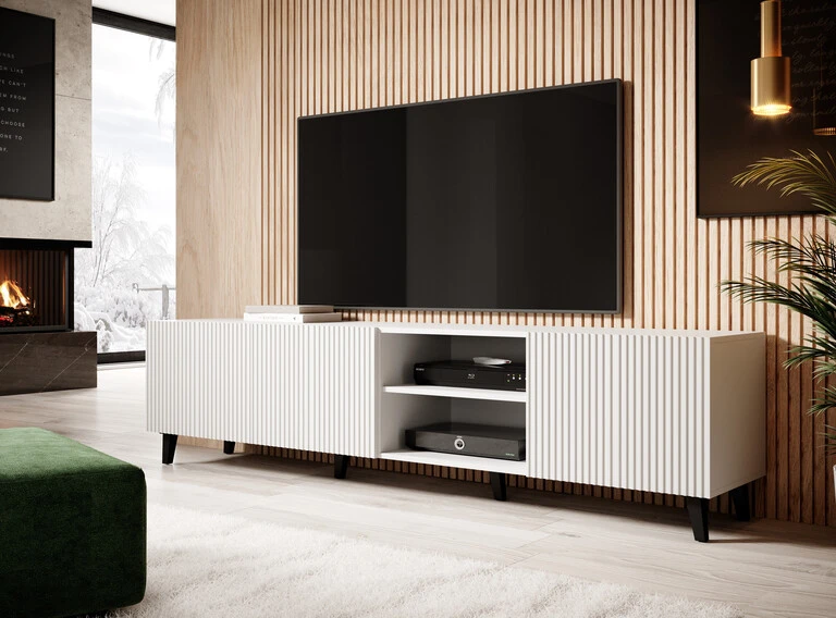 PAFOS TV cabinet, 200 cm, white