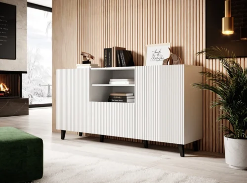 PAFOS chest of drawers, 150 cm, white