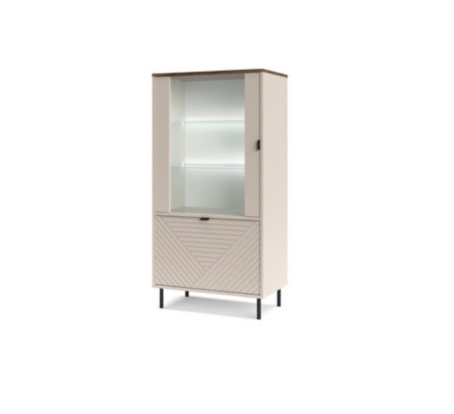 EVO low display cabinet, 1 pc, 1 pc, cashmere/Castello oak