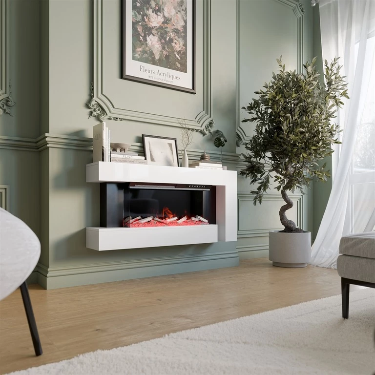 HAGA cabinet with fireplace