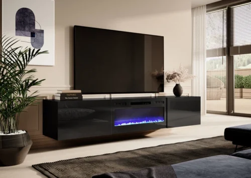SLIDE RTV 200 cm glossy black